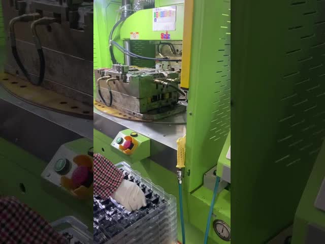 Máquina de moldagem por injeção vertical de cilindro duplo 120 toneladas 6000 gramas PET pré-forma