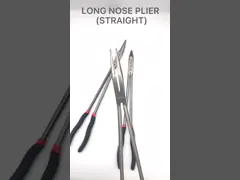 Плоскогубцы носа иглы угла 45 градусов длиной достигают изогнутые цепные плоскогубцы носа 16 video