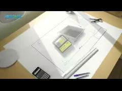 Установленный стеной свет потока 60 СИД солнечный/100/200w для здания парка сада video