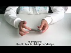 Выбивая олово скольжения ребенка устойчивое с бумажной вставкой 5 пакетов Pre свертывает олово video