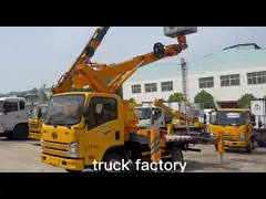 Isuzu 18м Гидравлическая платформа для работы в воздухе Грузовик Человек Подъемник Телескоп 360° Поворачивай video