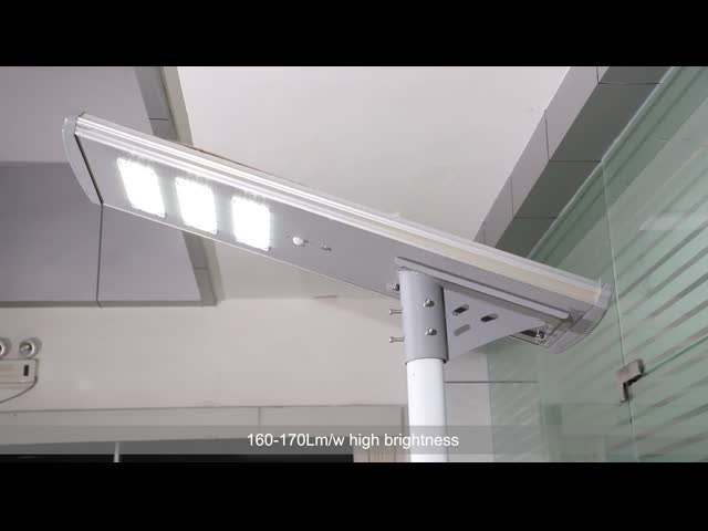 интегрированный все в одном 60w 80W 100W солнечном привел уличный свет на открытом воздухе с лампой projesct батареи лития солнечной
