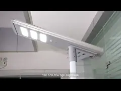 60w 80w интегрировало все в одном умном солнечном уличном свете с освещением на открытом воздухе проекта движения датчика солнечным video