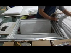 Nonwoven ткань плавит надутый воздушный фильтр сумки кармана для кондиционирования воздуха video