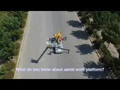 тележка платформы рабочей платформы 4X2 24m установленная тележкой воздушная воздушная video