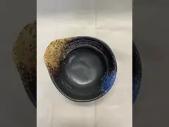 4.3 Inch Joystick Dish With Handle Non-Toxic Dishwasher Black And Matt Sauce Dish