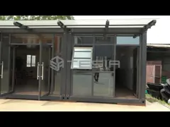 Роскошный готовый 20-футовый легкий стальной каркас расширяемый сборный дом-контейнер video