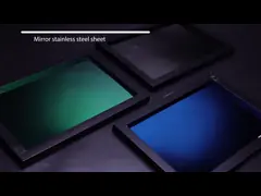Подгоняйте покрашенную плиту зеркала декоративных плит 3.0mm нержавеющей стали толстую video