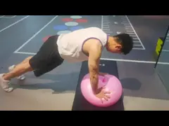 шарика баланса Pvc 15cm шарик звукомерной гимнастики тренировки логотипа 18cm дружественного к Эко красочный изготовленный на заказ video