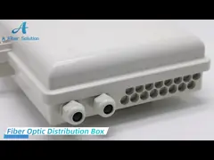 Коробка распределения ядра FTTH 16, коробка IP66 пластикового оптического волокна соединяя делает водостойким video