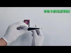 Эластичная вискоза пылезащитные PP альбома связывателя собрания карты встает на сторону video