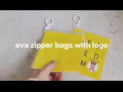 eva zipper bags with logo