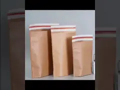 Сумка отправителя Recyclable уплотнения собственной личности окружающей среды дружелюбного слипчивого чистая бумажная для одежды video