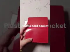 Plastic card pocket