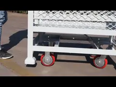 Передвижные сверхмощные стальные Stillages Q235 для снабжений склада video