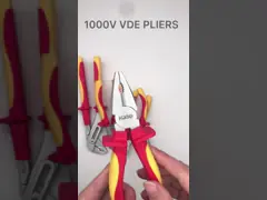 مجموعه ابزار دستی 1000 ولتی Vde 200 میلی متری 8 اینچی سیم عایق بندی شده سیم انبر انبر کابل چین دار