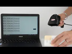 Handheld 2D читатель кода USB 1D QR оружия штрихкода связанный проволокой блоком развертки со стойкой video