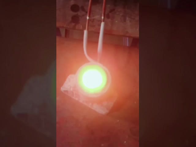 Aquecedor de indução de alta frequência 5kgs 15kw forno de fusão para alumínio