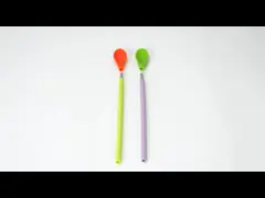 Paille insipide de thé de bulle de silicone d'OEM, pailles sinueuses de silicone réutilisable