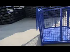 Полные паллеты Stillage металла безопасностью арретируют с отделяемой нагрузкой ворот 2000Kg video