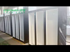 Охладитель дисплея рефрижерации супермаркета охладителя мульти- палубы удаленной системы модели a цены по прейскуранту завода-изготовителя открытый video