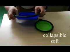 Collapsible Silicone Pet Suppliers Bowl Harmless 2 Pack For Travel