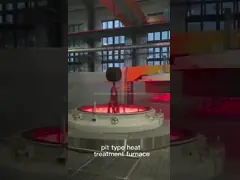 Тип печь ямы 90KW 50HZ непрерывного газа электрического сопротивления печи газовой цементации обуглероживая video