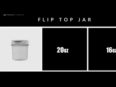 опарник сливк 8oz 16oz 20oz пустой пластиковый PP косметический упаковывая с крышкой сальто замка video