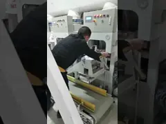 клапан 25kg PP кладет известку в мешки песка машины упаковки порошка гипса video