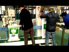 сеть машины Bagger автоматического питания 25kg 50lb упаковывая весить кладя в мешки масштабы video