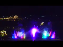 Цветная танцующая вода Музыкальные фонтаны Наружный сигнал управления video