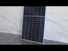 Одиночное панели солнечных батарей MBB, который кристаллическое Mono лицевое встали на сторону для жилого 550W video