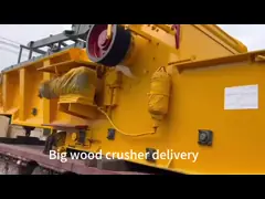 45# древесина Mn 20mm большая задавливая машину 20TPH исправила ненужная деревянная машина дробилки video