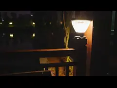 Свет штендера управления светом IP65 солнечный легкий устанавливает лампу крышки столба для деревянной палубы загородки video