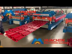 Эффективной крен плитки металла застекленный крышей формируя ISO машины 4m/минута video