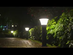 тропа СИД 6000K солнечная освещает сумрак для того чтобы рассветать свет открытого сада с батареей LiFePO4 video