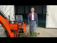 Землекоп ZHONGMEI аграрный экскаватор сада силы 0,8 тонн сильный небольшой video