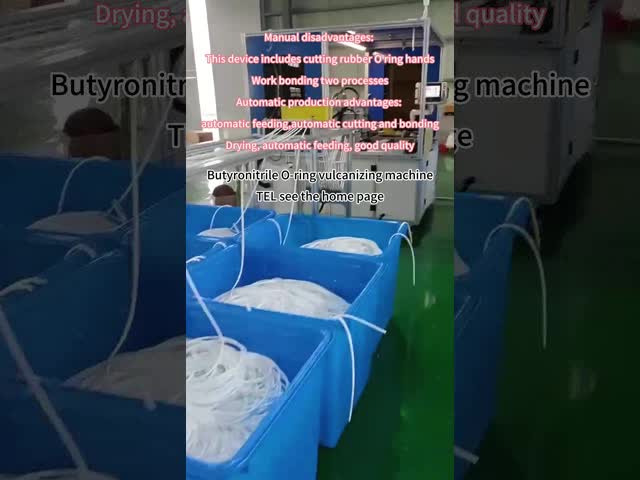 Экономия затрат на рабочую силу Печать кольца Размер 190 мм-2000 мм Бутиронитрилового кольца Производство машины видео