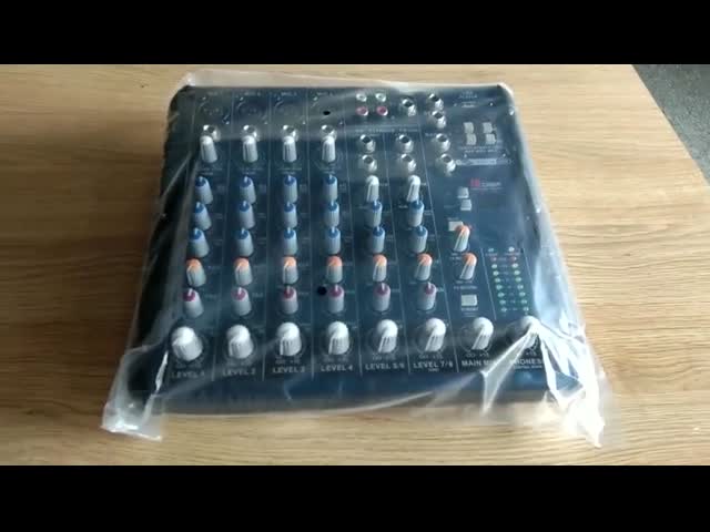 Professional 8 Channel Mixing Console, with Mp3 FM-8X