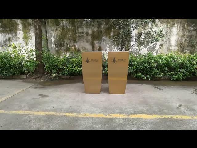 Restaurants Metal Flower Planter Square Black Metal Plant Pot