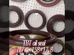 Круглое резиновое уплотнение масла 117.5x158x17mm для моста BPW со стальным OEM слоя пусковой площадки и пыли: 0256647400 video