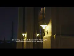 Exterior Wireless Metal Solar Wall Mounted Solar Light IP65 Waterproof For Courtyards