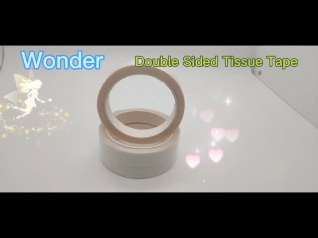 Wonder 63822 強い結合のために溶剤ベースのアクリル粘着剤の双面テープ