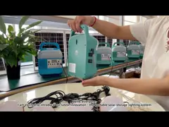 осветительная установка 6W 4Pcs солнечная домашняя с оценкой IP65 для крытой и на открытом воздухе электростанции пользы с панелями солнечных батарей video