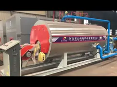 Газовый горизонтальный промышленный боилер водонагревателя для бытовой горячей воды video