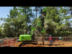 50 KN . M Max Torque KR50A Micro Hydraulic Piling Rig for 20m Rotary Bored Hole Pile Speed of rotation 7~40 rpm