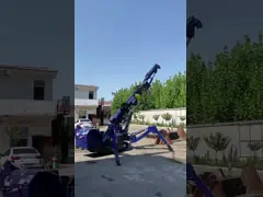 Żuraw gąsienicowy Spider o udźwigu 3 tony i udźwigu 8 ton, z wysięgnikiem typu Fly