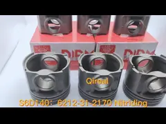 Механические запасные части Двигатель поршень S6D140 6219312110 12V140 6219-31-2110 video