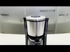 CM-338B Домашний 12 стакан фильтр кофеварки Электрические 1,25L емкость резервуара с водой video