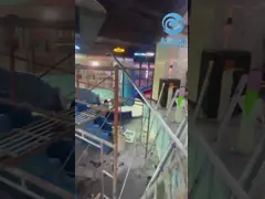 Parque de diversões aquáticos ao ar livre Área de jogos Carnavais Brinquedos aquáticos Serpente Fibra de vidro Slide aquático